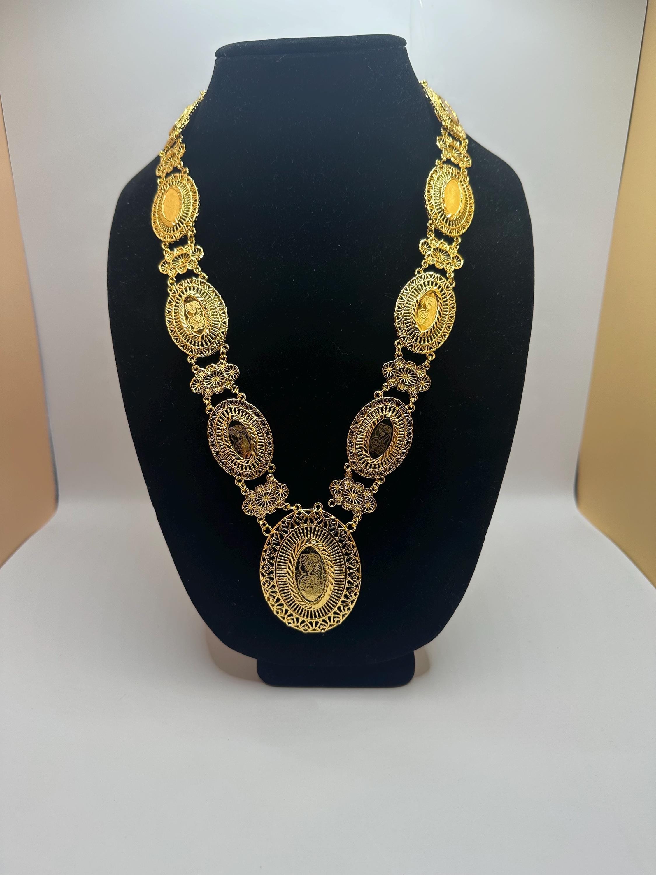 22k Faux Turkish style Gold | Turkish Gold necklace for weddings/events | many different styles