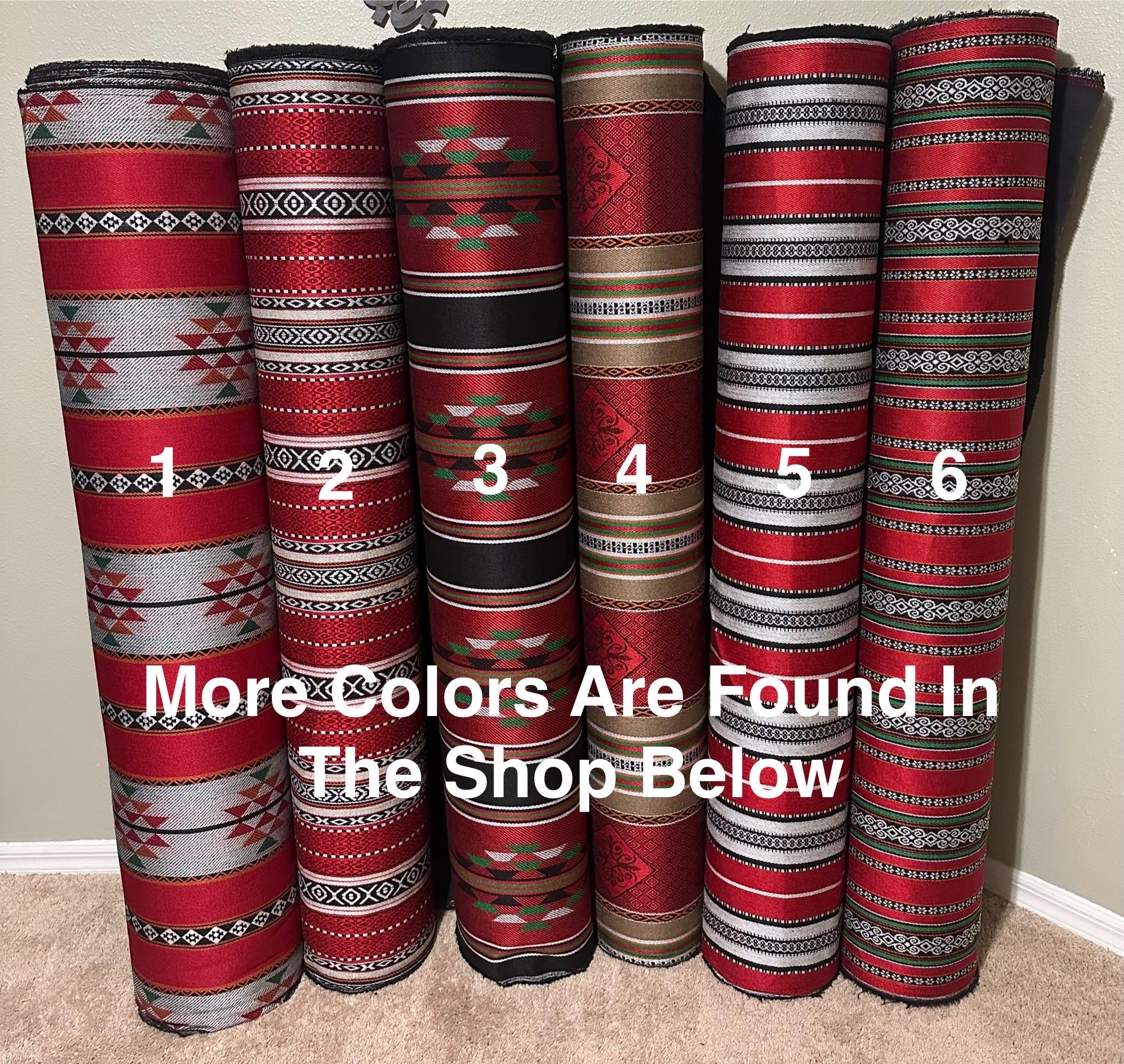 Bedouin/Al Sadu Fabric made in Jordan | Used as tablecloth, blanket covers, tents, & more.