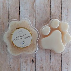 Vanilla Soy Wax Melts | Cat Themed Wax Melt | Warm Sweet Scent | Handmade Eco Friendly Wax Cubes | Gift for Cat Lovers