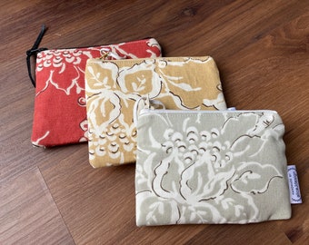 Cartera minimalista de algodón con cremallera, neceser, monedero único, regalos para ella