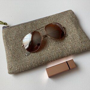 Bolsa minimalista para dispositivos electrónicos, bolsa con cremallera para maquillaje, bolsa para cosméticos, regalo único