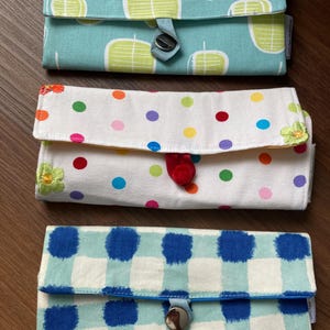 Verkauf Baumwolle Reise Schmuck Organizer Schmuck Roll Ohrring Halter Schmuck Tasche Einzigartiges Geschenk für sie