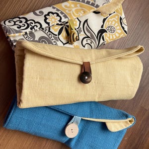 Sand Cotton Makeup Brush Roll, Travel Makeup Brush Bag, Makeup Brush Organizer, Unique Gift for Her