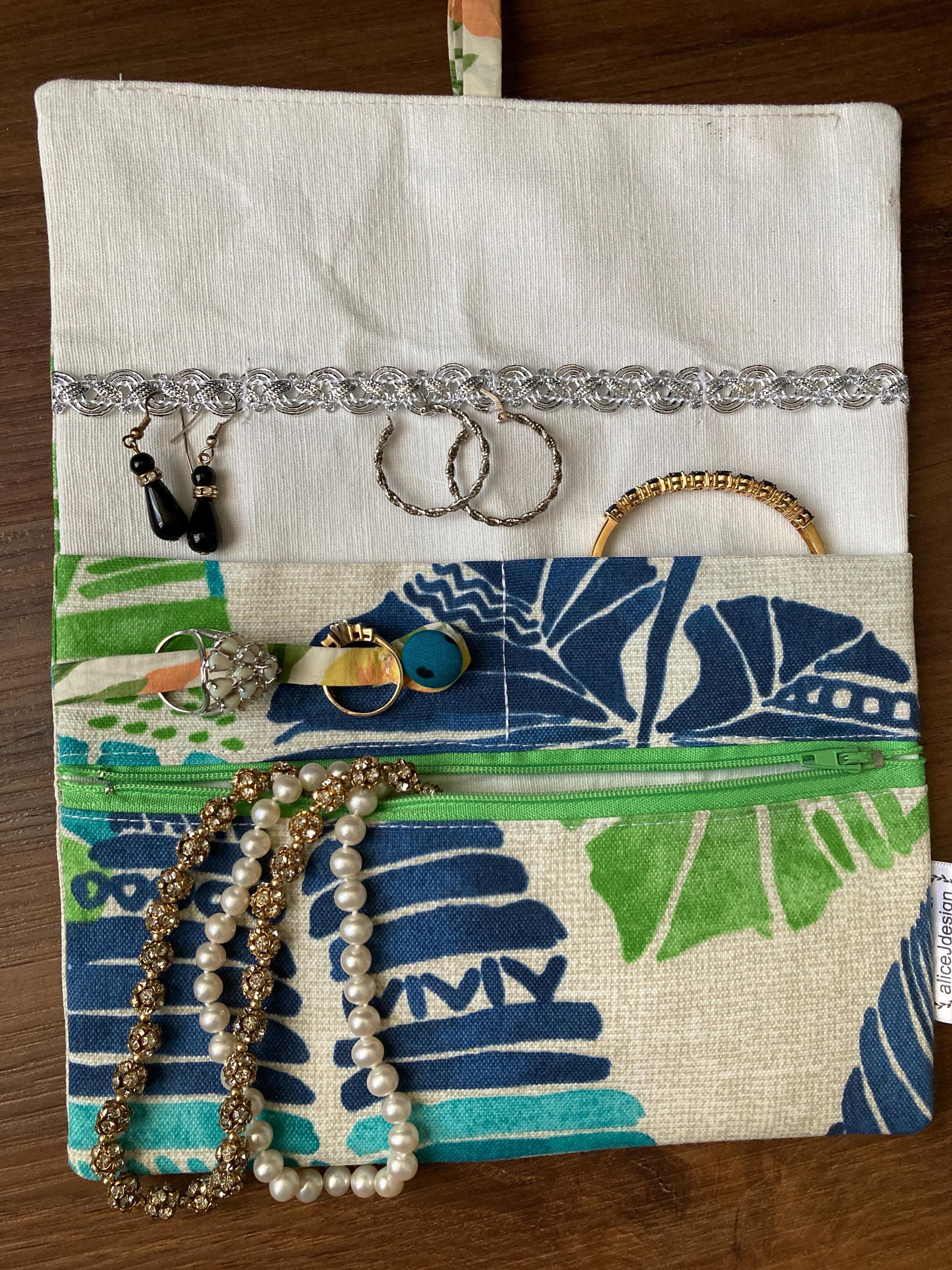 3 Rotoli Porta Gioielli Da Viaggio In Pelle – Organizer Pieghevole Per Anelli, Orecchini, Collane, Bracciali, Leggero E Compatto