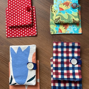 Juego de billetera y posavasos de algodón para bolsitas de té, organizador de bolsitas de té, billetera de viaje para bolsitas de té, regalo para ella, juego de regalo para amantes del té, regalo para el maestro