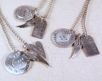 Memorial Necklace, Memory Necklace, Memorial Jewelry