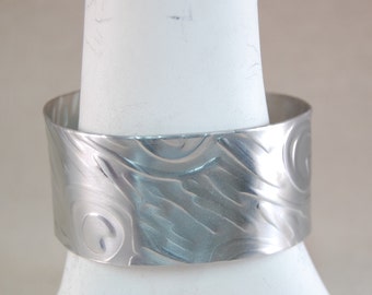 Custom for Jasmin Aluminum Cuff- Animal Print Pattern - Textured Cuff Bracelet