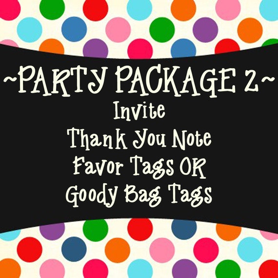 Thank you for coming to my birthday party labels