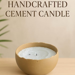 Spherical Cement Candle