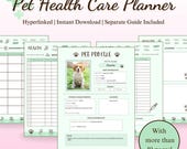 Pet Health Planner, Pet Care Journal, Vet Log (Digital Download)