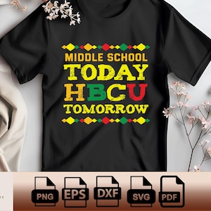 Future HBCU College Png Middle School Today HBCU Tomorrow Png Pdf Svg Eps Dxf