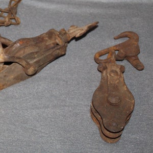 Vintage Metal Industrial Pulleys