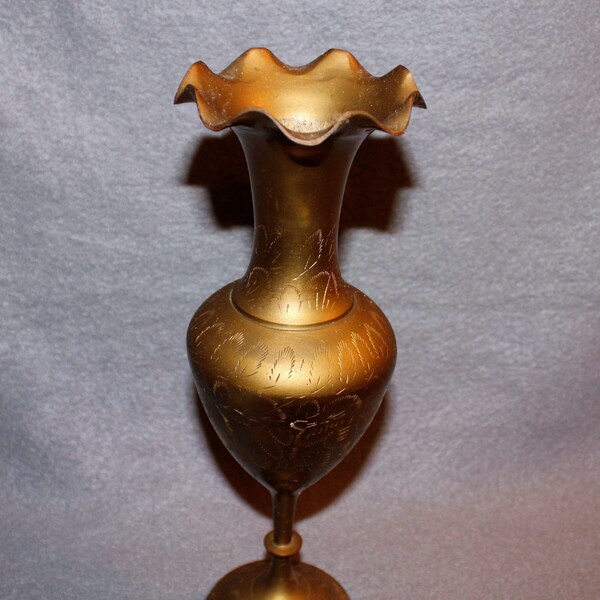 Gold Pedestal Vase Etsy