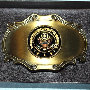 Vintage Raintree United States Seal Metal Belt Buckle NIB