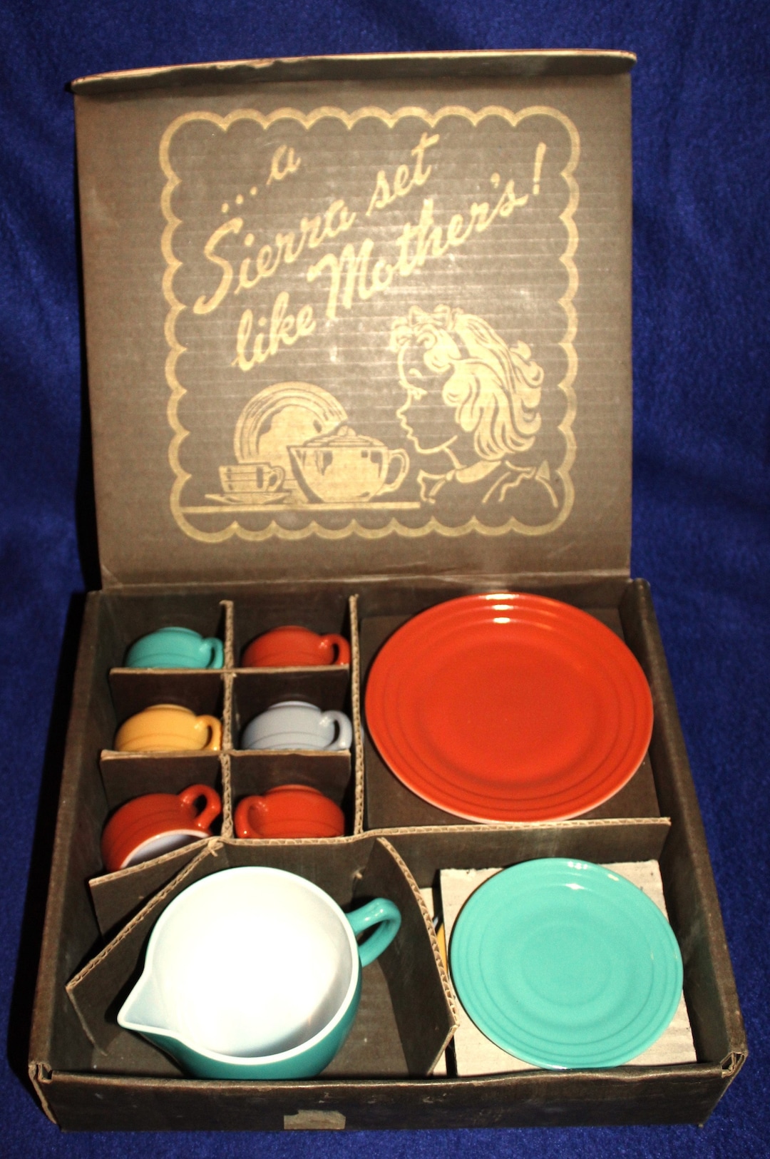 Hazel Atlas Little Hostess Tea Set Moderntone Platonite Etsy