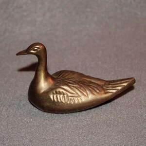 Vintage Brass Duck Figurine