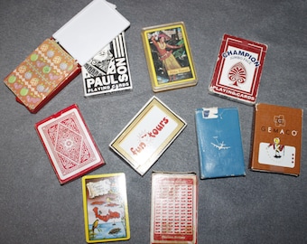 Vintage Playing Card Decks Lot of 10 - Etsy