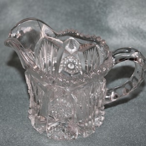 Vintage Crystal Cream and Sugar Set