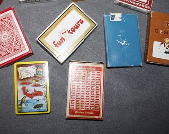 Vintage Playing Card Decks Lot of 10 - Etsy
