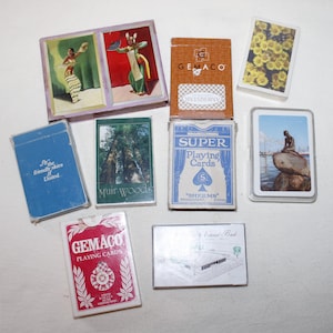 Vintage Playing Card Decks Lot of 10