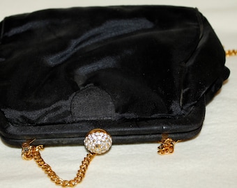 Vintage Elegant Bechamel Black Evening Purse