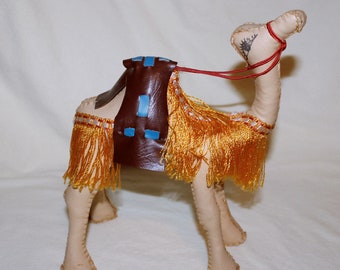 Vintage Handstitched Leather Camel