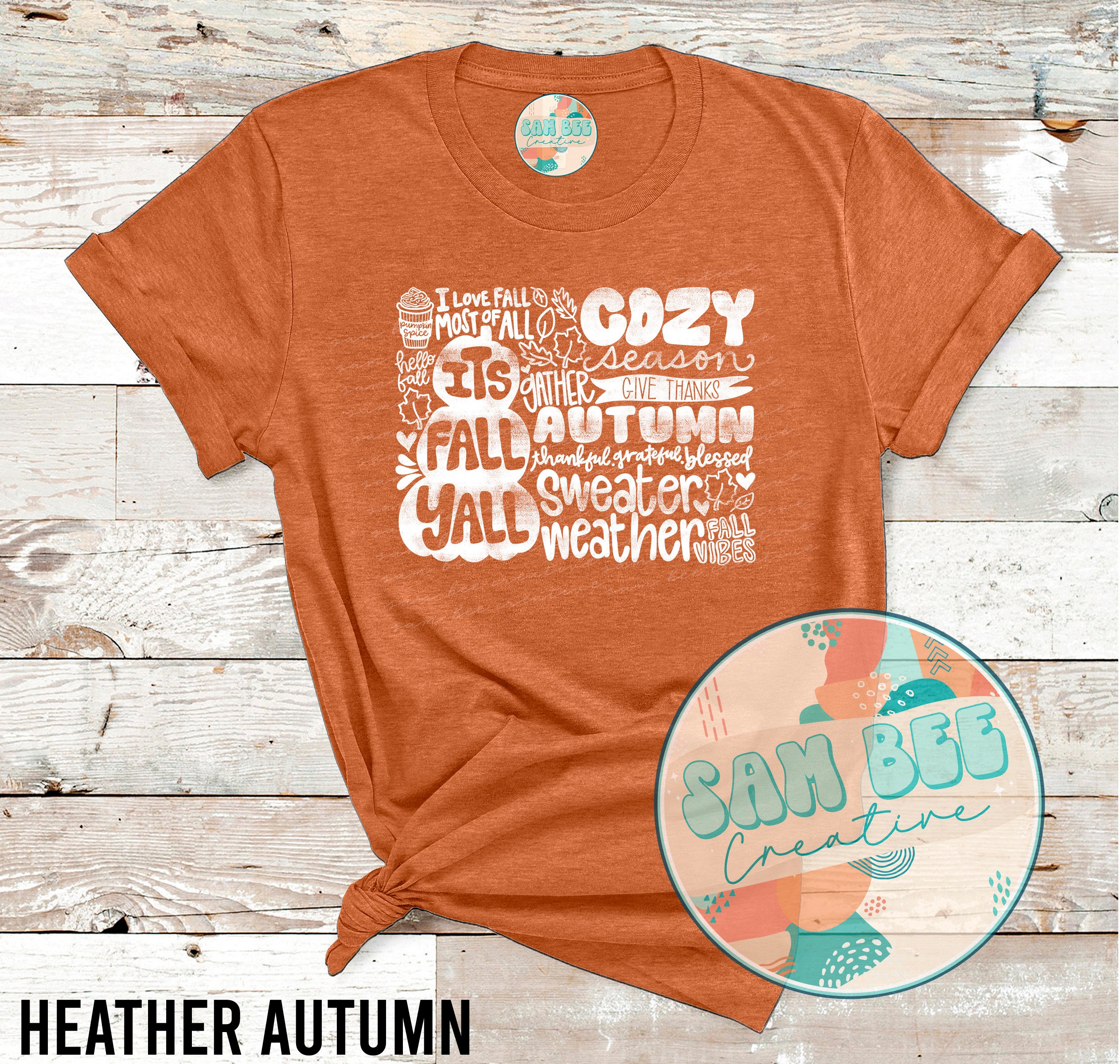 bella canvas heather autumn