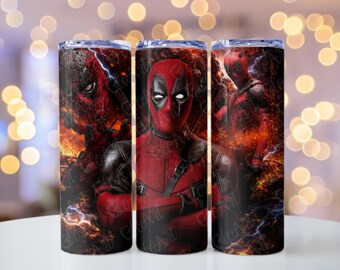Deadpool Skinny Tumbler/Thermal Mug