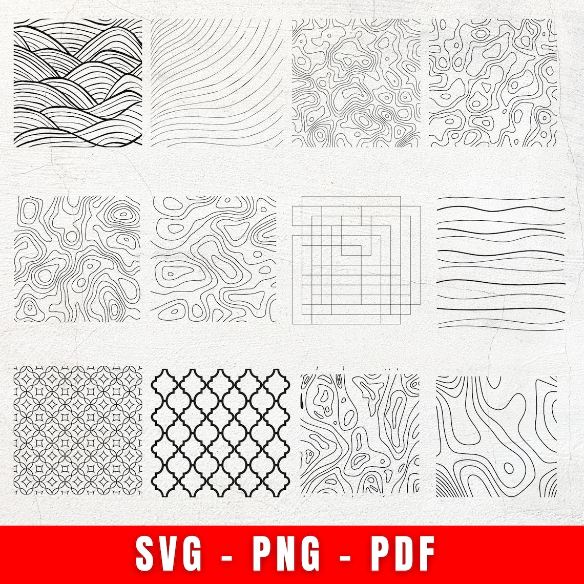 20 Patterns, Background SVG Bundle, Background Pattern SVG Cut Files ...