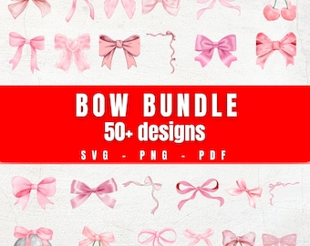 Boho Ribbon Svg Bundle, Coquette Bow Svg, Ribbon Svg, Bow Svg Png, Hair Bow Svg, Bow Tie Svg, Hand Draw Bow Clipart, Bow Png Cut File Cricut