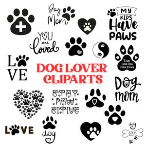Dog Lover SVG Bundle | Dog Mom SVG | Pet Lover Clipart | Puppy svg | Dog Quotes svg | Dog Dad png | PDF | Cricut Cut Files |Digital Download