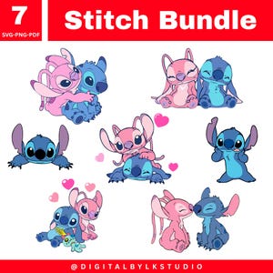 Stitch svg, stitch bundle, stitch clipart, stitch png, lilo and stitch svg, cricut svg, silhouette svg, stitch layered