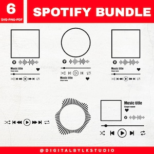 Spotify Plaque svg Template | Custom Music Glass Frame | Song Code Cricut SVG PNG PDF | Personalized Gift