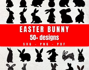 Easter Bunny SVG | Cute Bunny Clipart for Cricut & Silhouette | Bunny Face SVG | Easter Cut File | Spring Rabbit SVG | Digital Download