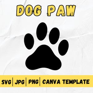 Dog Paw Print Svg, Dog Paw SVG, Dog Svg, Paw Svg, Animal Paw Svg, Animal Svg, Dog Paw Print Cut File, Paw Print Cut File, Animal Print Svg