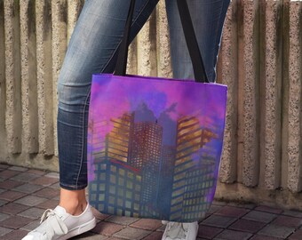 Flare Bi Einkaufstasche, LGBTQ + Pride Accessoire, Statement-Tasche, umweltfreundliche Einkaufstasche, Mehrzwecktasche, Queer Geschenk