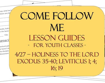 Kom en volg Mij (27 april - 3 mei) - Oude Testament 2026 - lessen voor jongeren - Gids: 'Heiligheid zij de Heer' - Exodus 35-40; Leviticus 1;4;16;19