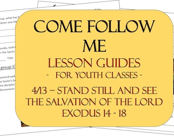Kom och följ mig (13 april - 19 april) - Gamla testamentet 2026 - Ungdomslektioner - Guide: "Se Herrens frälsning" – Andra Moseboken 14-18