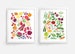 Fruits and Vegetables Prints - Set of 2 (8 x 10)