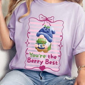 Comfort Colors Fruit Shirt, Blueberry Coquette Shirt, Summer T-Shirt, Vintage Blueberry Tee, Blueberries Tshirt, Girly Beach Vacation Tee