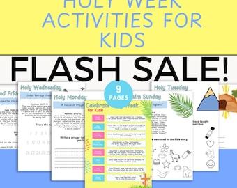 Holy Week Coloring Activities for Kids