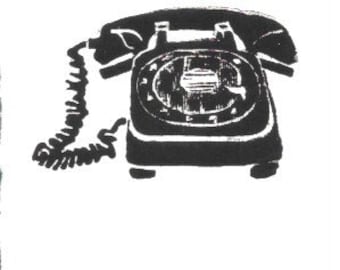 Telephone-Call- Original Lino print edition of 5