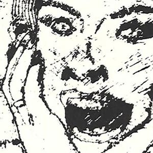EEKScreaming Housewife-Midcentury Retro-Monotype Collograph-8 x 10 inches image 3