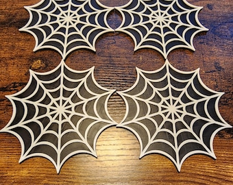 Spooky Spider Web Coasters