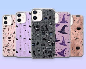 Witchy Phone Case Gothic Witchcraft Cover for iPhone 17Pro, 16, 15, 14, 13, 12, Samsung S25, S24, S23Fe, S22, A16, A26, A56, Pixel 10, 9Pro