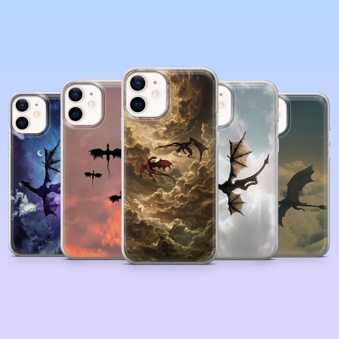 Dragon Phone Case Fantasy Dragon Art Cover for iPhone 17pro, 16, 15, 14 ...