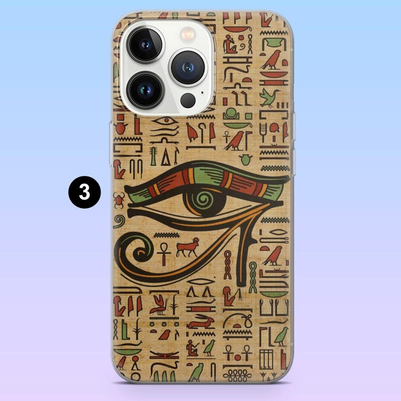 Ancient Egypt Phone Case Papyrus Pyramid Cover for iPhone 17pro, 16, 15 ...