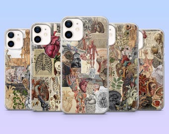 Body Anatomy Handyhülle Biology Nature Cover für iPhone 17Pro, 16, 15, 14, 13, 12, Samsung S25, S24, S23Fe, S22, A16, A26, A56, Pixel 10, 9A