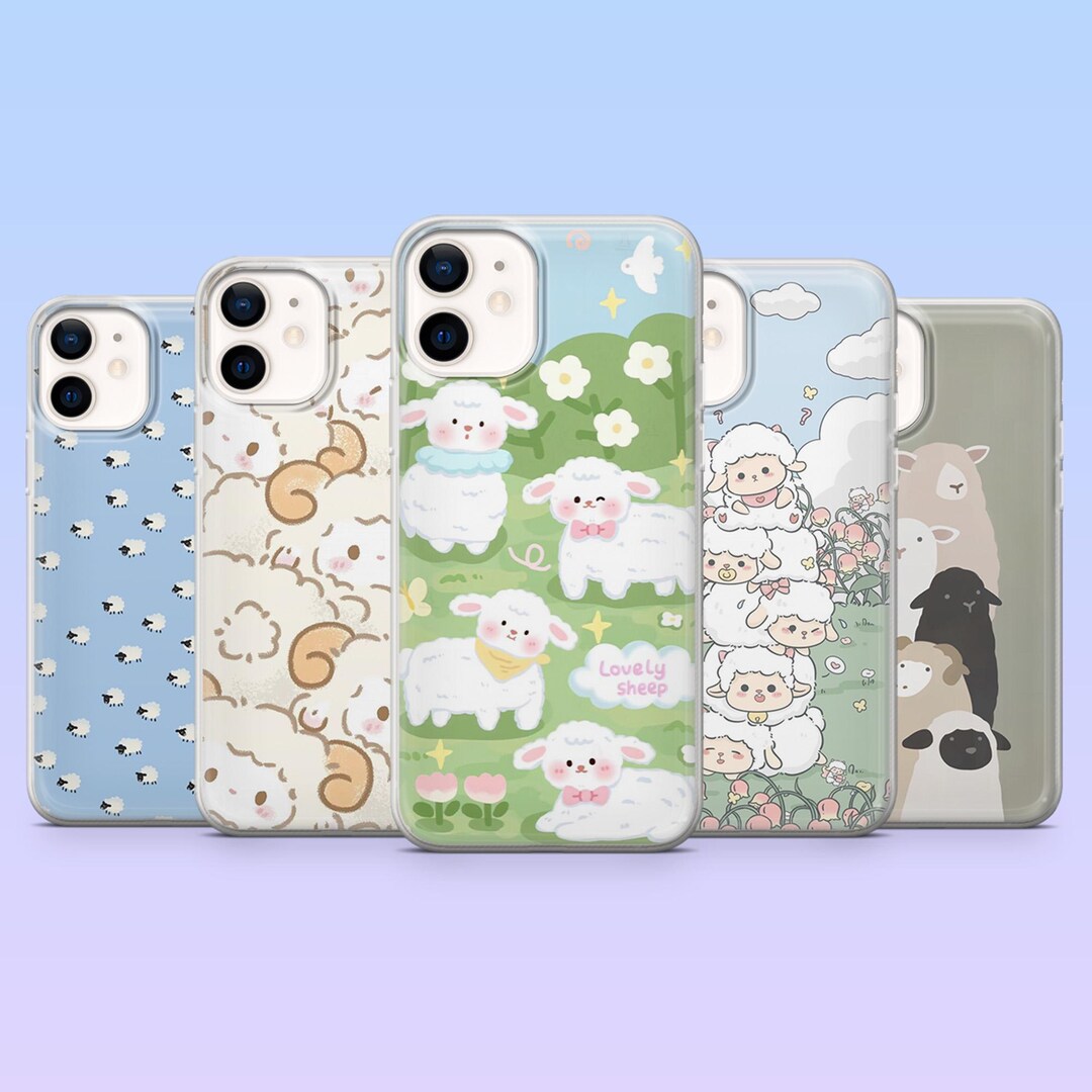 Sheep Case Cute Sheep Phone Case Farm Animal Kawaii God Cover for iPhone 16, 15 ...