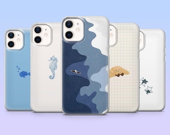 Simple Aesthetic Phone Case Minimal Simple Cover for iPhone 17Pro, 16, 15, 14, 13, 12, Samsung S25, S24, S23, S22,A16, A26, A56, Pixel 10, 9